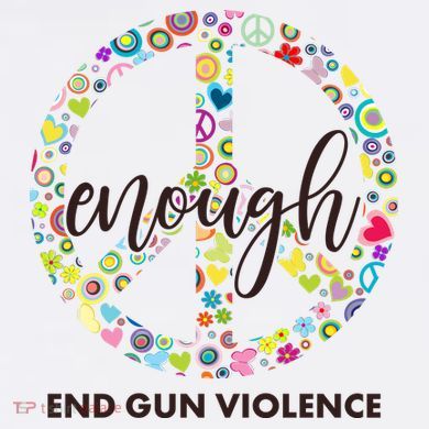 Enough End Gun Violence Peace Sign Tank Top