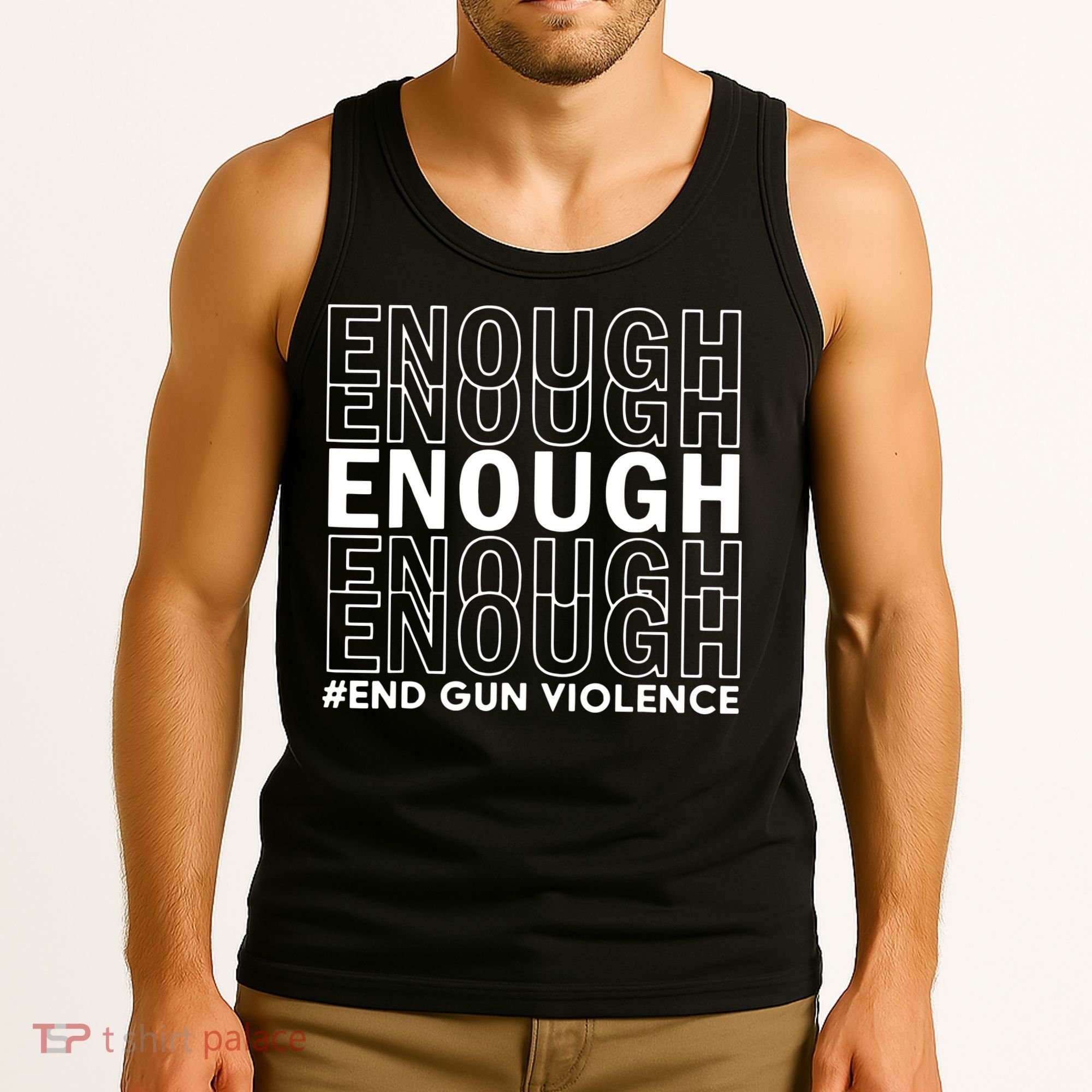 Enough End Gun Violence Awareness Day Wear Orange No To Violence Tank Top