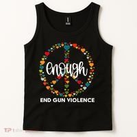 Enough End Gun Violence Awareness Day Wear Orange Tank Top thumb 2