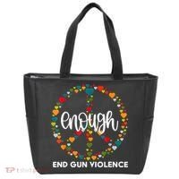 Enough End Gun Violence Awareness Day Wear Orange Tote Bag thumb 0