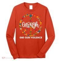 Enough End Gun Violence Awareness Day Wear Orange Long Sleeve Shirt thumb 0