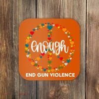 Enough End Gun Violence Awareness Day Wear Orange Coaster thumb 0