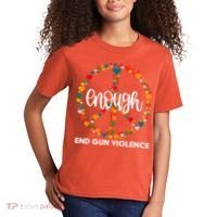 Enough End Gun Violence Awareness Day Wear Orange Kids T-Shirt thumb 2
