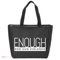Enough End Gun Violence No Gun Awareness Day Wear Orange Tote Bag thumb 0