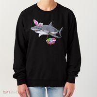 Easter Egg Hunt Shark Women's Sweatshirt thumb 0