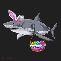 Easter Egg Hunt Shark Women's Sweatshirt thumb 2