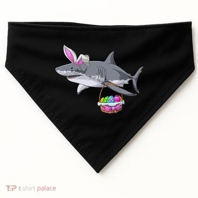 Easter Egg Hunt Shark USA-Made Doggie Bandana