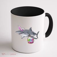 Easter Egg Hunt Shark Coffee Mug thumb 1