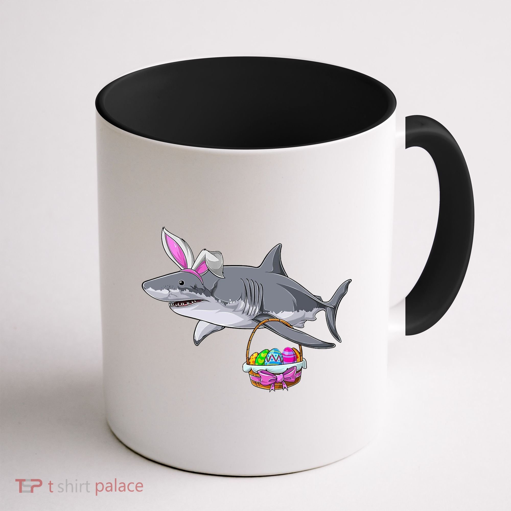 Easter Egg Hunt Shark Coffee Mug