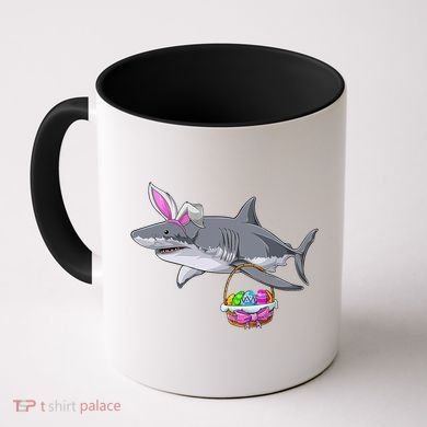 Easter Egg Hunt Shark Coffee Mug