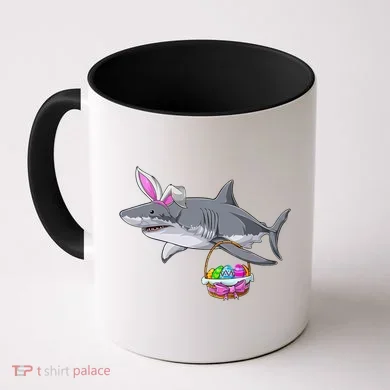 Easter Egg Hunt Shark Coffee Mug