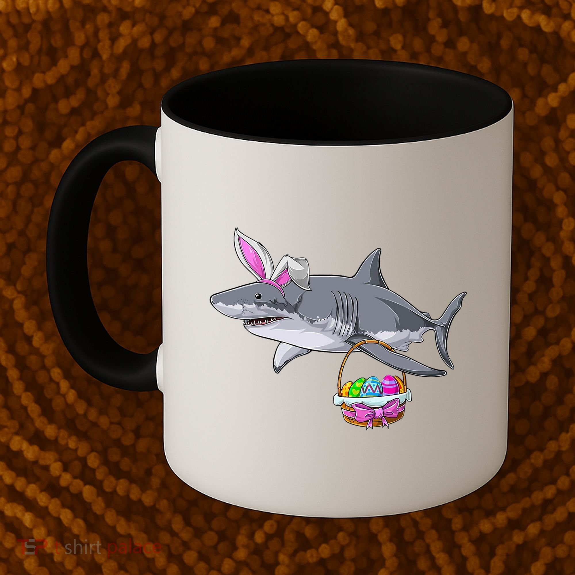 Easter Egg Hunt Shark Coffee Mug