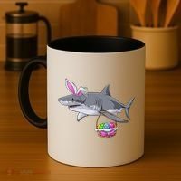 Easter Egg Hunt Shark Coffee Mug thumb 4