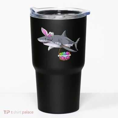 Easter Egg Hunt Shark Tumbler