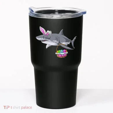 Easter Egg Hunt Shark Tumbler