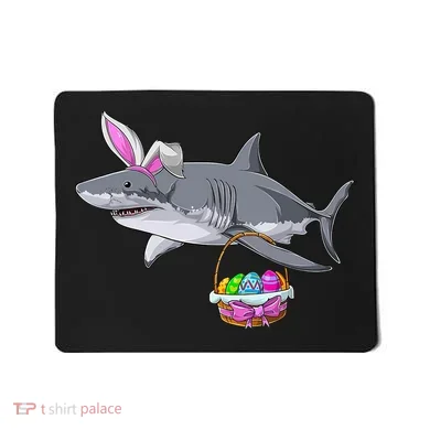 Easter Egg Hunt Shark Mousepad