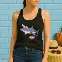 Easter Egg Hunt Shark Women's Tank Top thumb 2