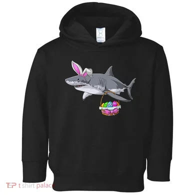 Easter Egg Hunt Shark Toddler Hoodie
