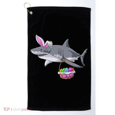 Easter Egg Hunt Shark Golf Towel