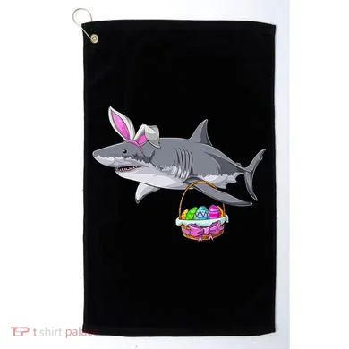 Easter Egg Hunt Shark Golf Towel