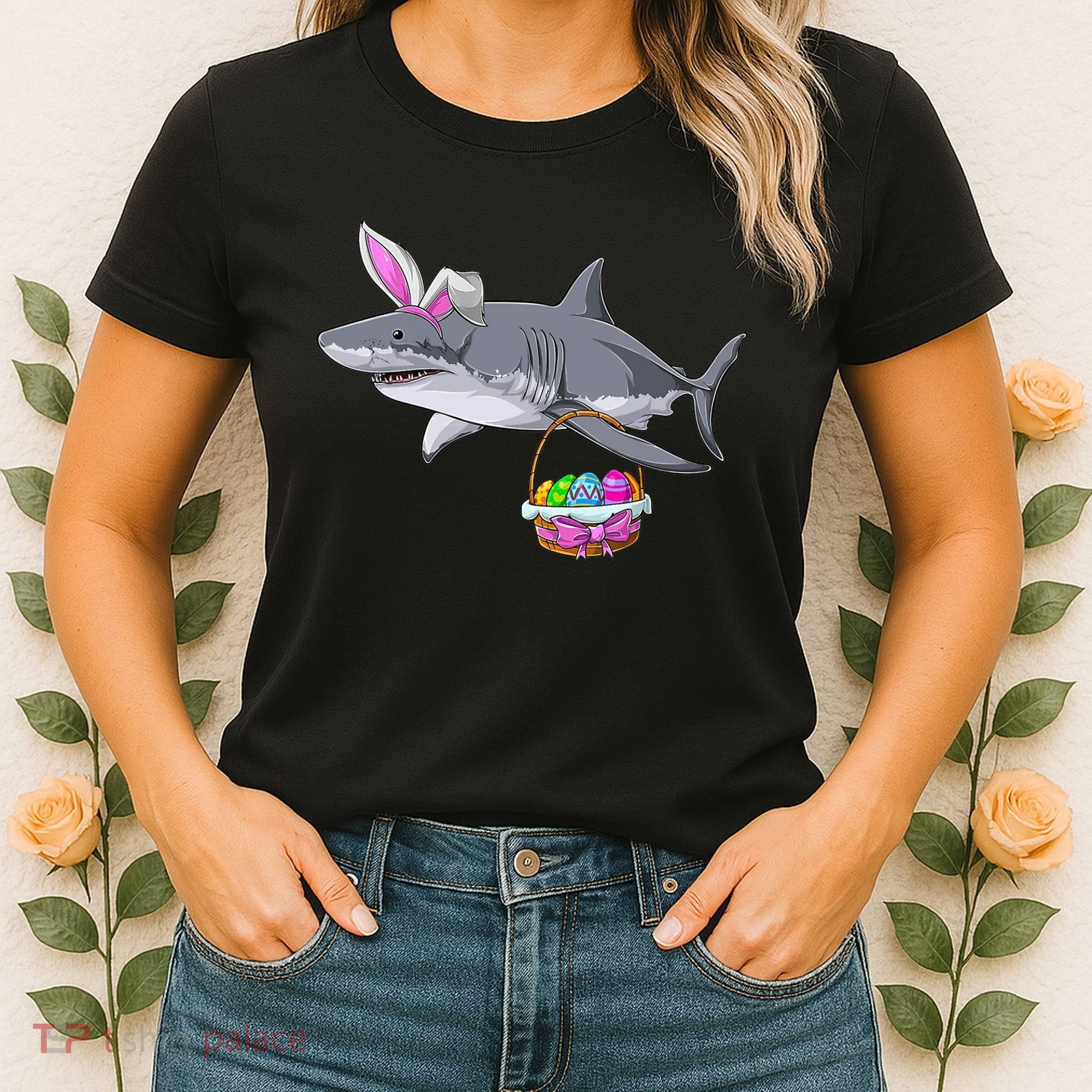 Easter Egg Hunt Shark Women's T-Shirt