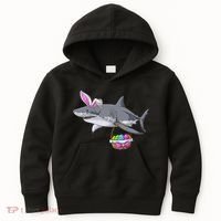 Easter Egg Hunt Shark Kids Hoodie thumb 0