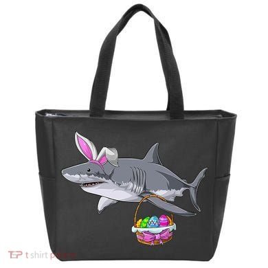 Easter Egg Hunt Shark Tote Bag