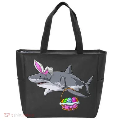 Easter Egg Hunt Shark Tote Bag