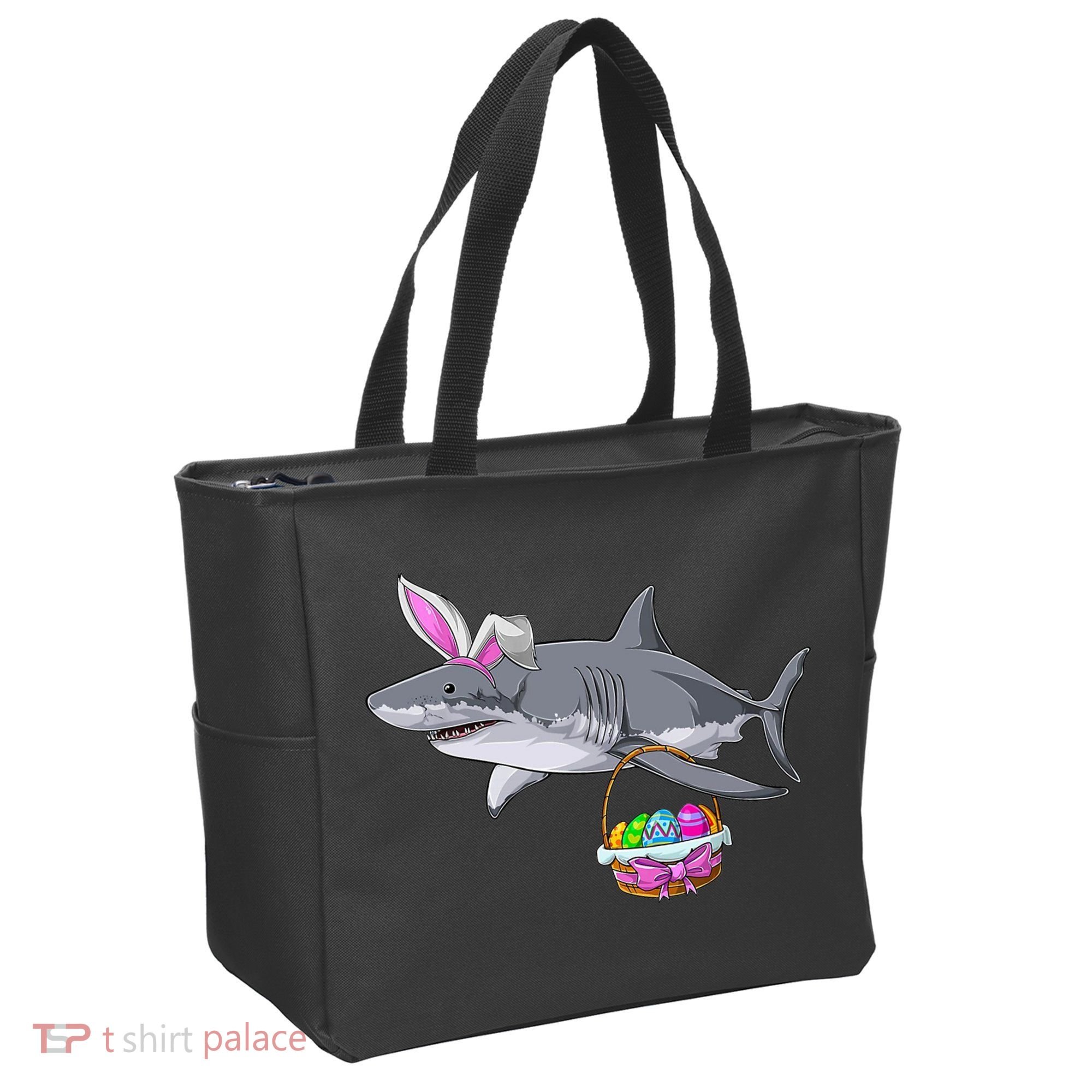 Easter Egg Hunt Shark Tote Bag