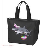 Easter Egg Hunt Shark Tote Bag thumb 3