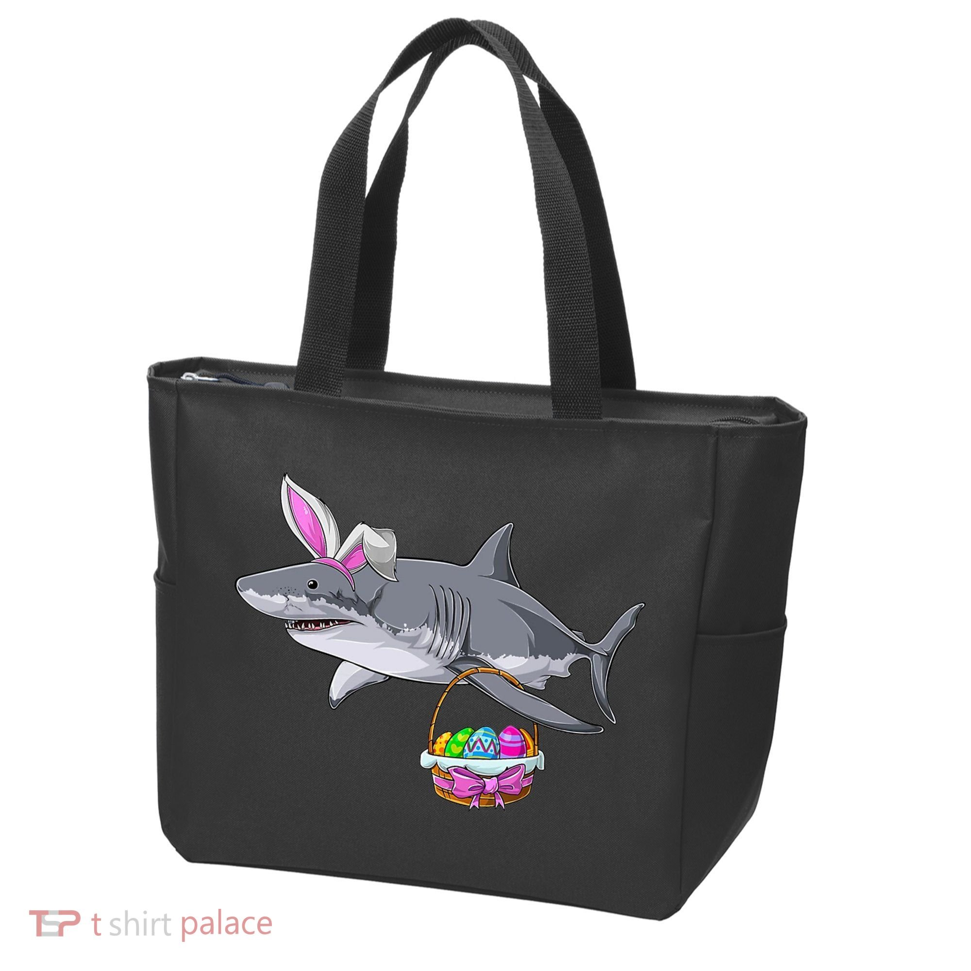 Easter Egg Hunt Shark Tote Bag