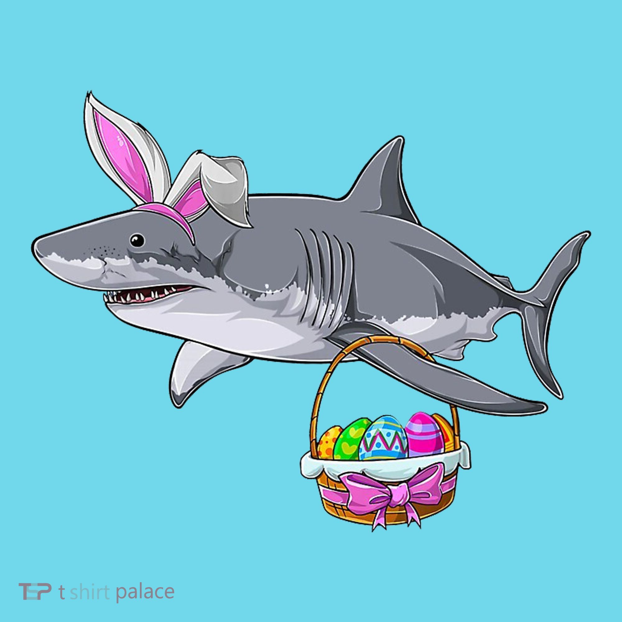 Easter Egg Hunt Shark Long Sleeve Shirt
