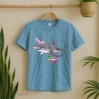 Easter Egg Hunt Shark T-Shirt thumb 2