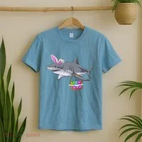 Easter Egg Hunt Shark T-Shirt thumb 2