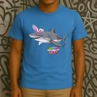 Easter Egg Hunt Shark T-Shirt thumb 3