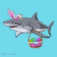 Easter Egg Hunt Shark T-Shirt thumb 6