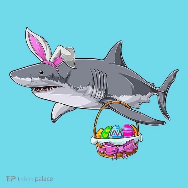 Easter Egg Hunt Shark T-Shirt