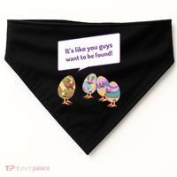 Easter Egg Hunt Funny Camo Eggs Want To Be Found USA-Made Doggie Bandana thumb 0