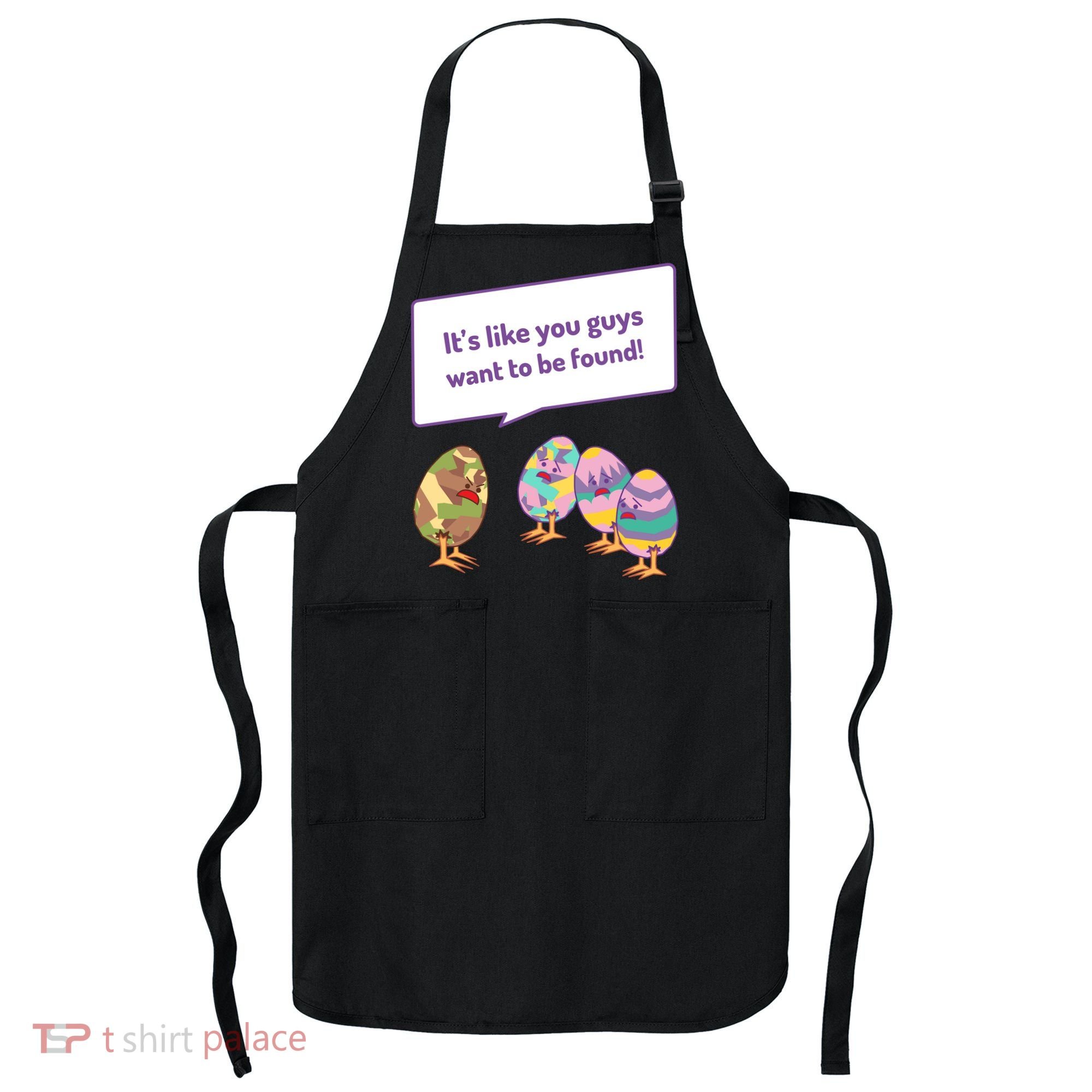 Easter Egg Hunt Funny Camo Eggs Want To Be Found Apron