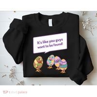 Easter Egg Hunt Funny Camo Eggs Want To Be Found Sweatshirt thumb 2