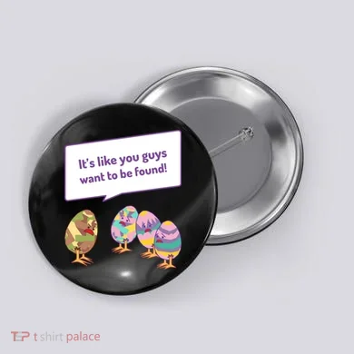 Easter Egg Hunt Funny Camo Eggs Want To Be Found Button