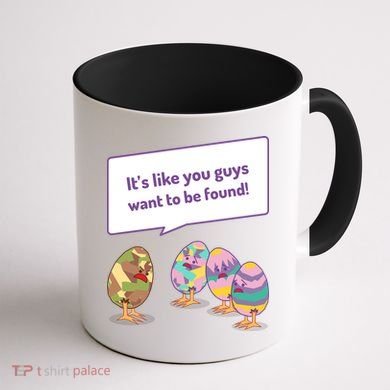 Easter Egg Hunt Funny Camo Eggs Want To Be Found Coffee Mug back