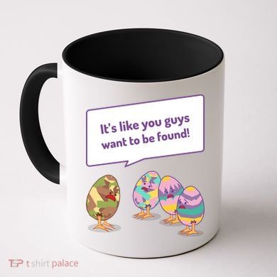 Easter Egg Hunt Funny Camo Eggs Want To Be Found Coffee Mug
