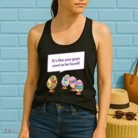 Easter Egg Hunt Funny Camo Eggs Want To Be Found Women's Tank Top thumb 2