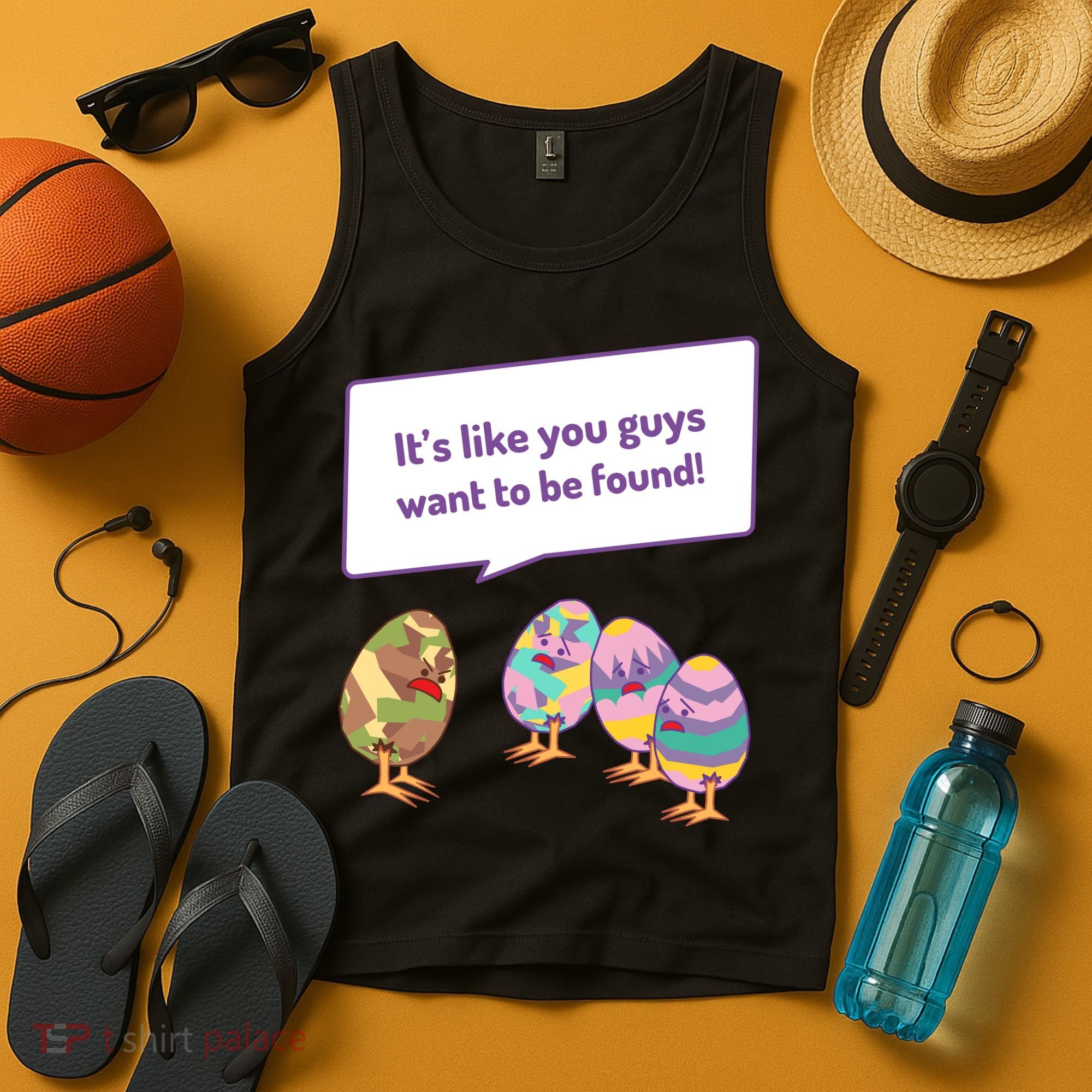 Easter Egg Hunt Funny Camo Eggs Want To Be Found Tank Top