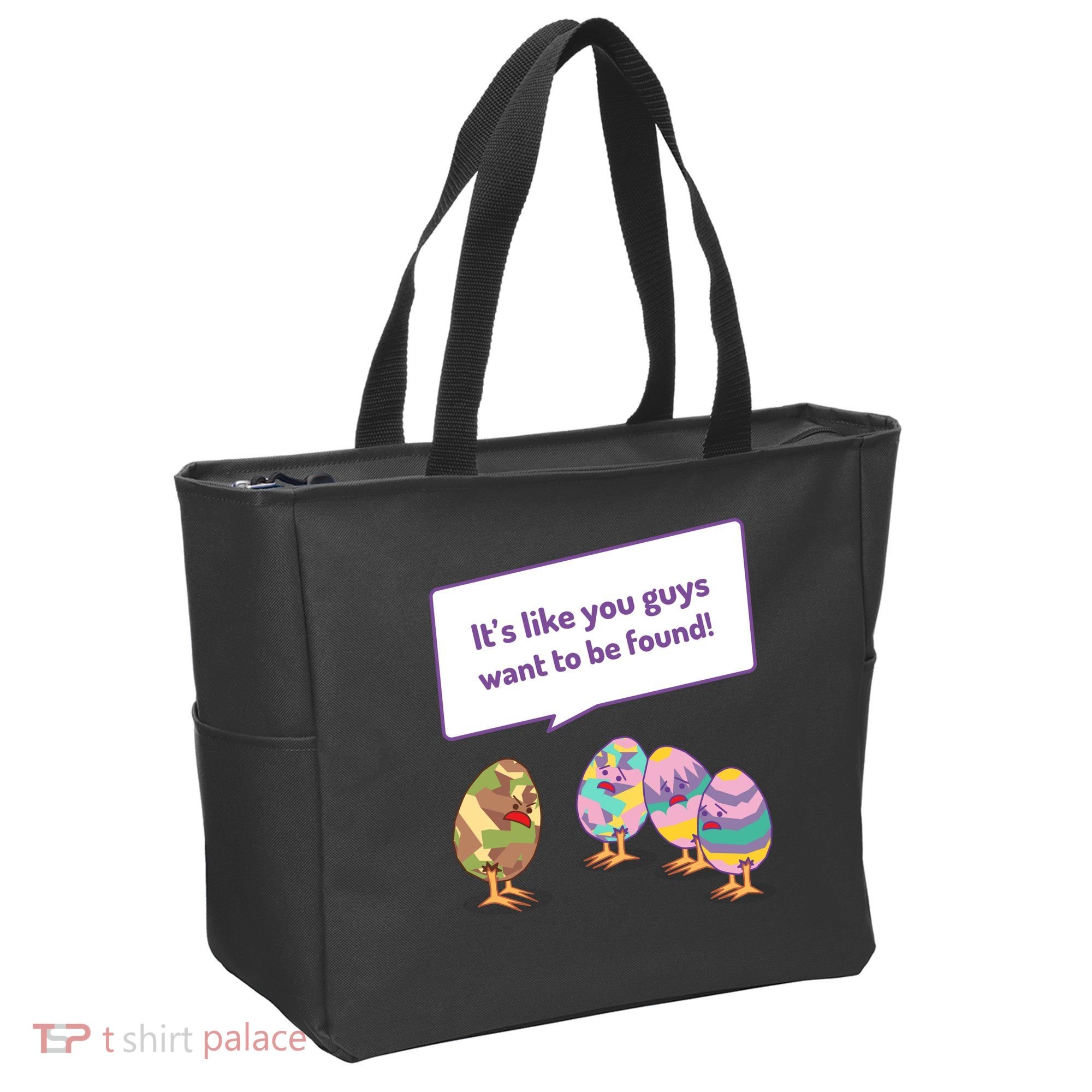 Easter Egg Hunt Funny Camo Eggs Want To Be Found Tote Bag