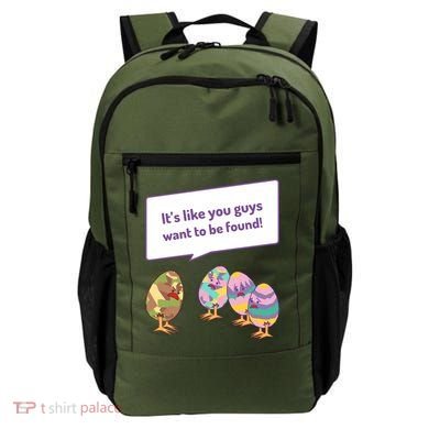 Easter Egg Hunt Funny Camo Eggs Want To Be Found Backpack