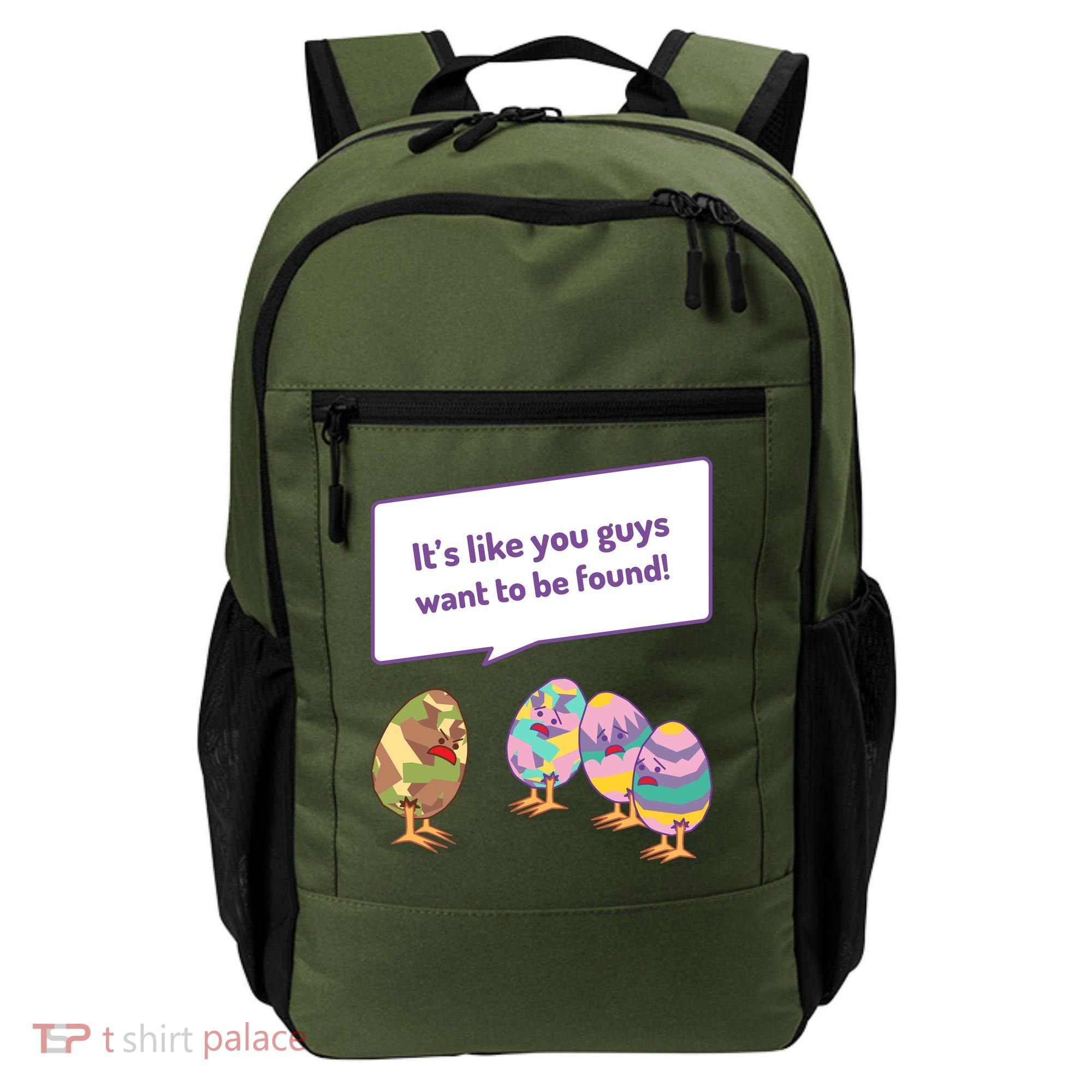 Easter Egg Hunt Funny Camo Eggs Want To Be Found Backpack