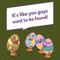 Easter Egg Hunt Funny Camo Eggs Want To Be Found Backpack thumb 2