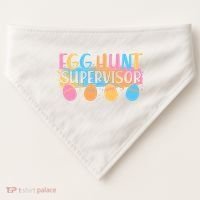 Easter Egg Hunt Supervisor USA-Made Doggie Bandana thumb 0
